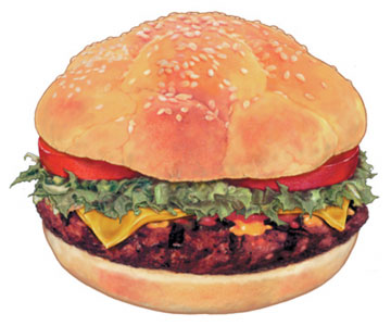 Digital Art - Breyers Hamburger
