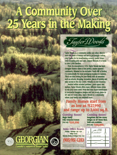 Ad - Taylor Woods  Georgian Homes