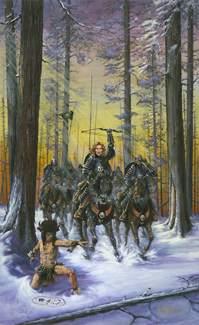 Painting - Kommanza Warriors.