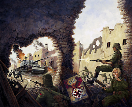 Painting - Draka Attack