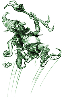 Humorous Monochrome Illustration