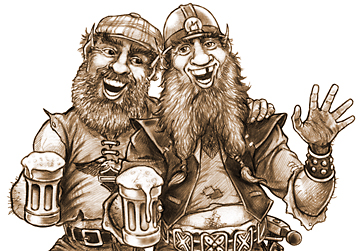 Humorous Monochrome Illustration