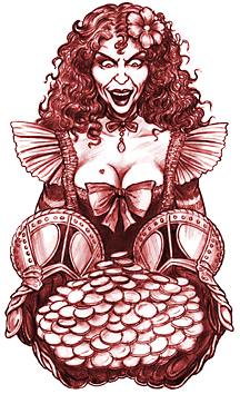 Humorous Monochrome Illustration