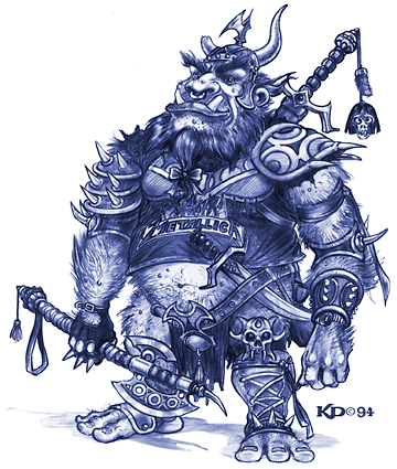 Humorous Monochrome Illustration