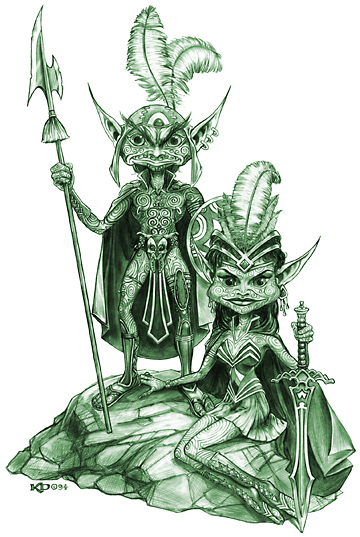 Humorous Monochrome Illustration