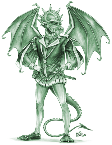 Humorous Monochrome Illustration