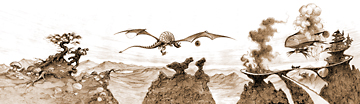 Humorous Monochrome Illustration