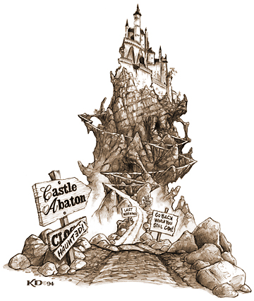 Humorous Monochrome Illustration