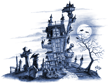 Humorous Monochrome Illustration