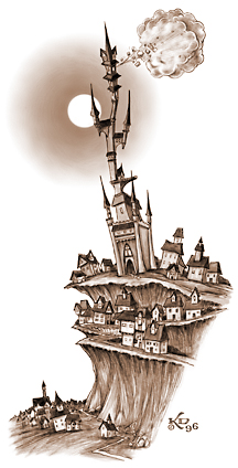 Humorous Monochrome Illustration